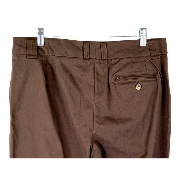 Living Planet Cotton Pants 12 Brown Womens Eco Organic Stretch Wide Leg New - Picture 4 of 7